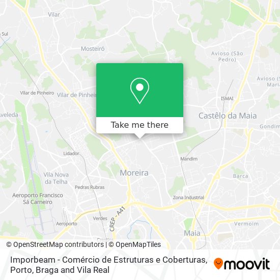 Imporbeam - Comércio de Estruturas e Coberturas mapa