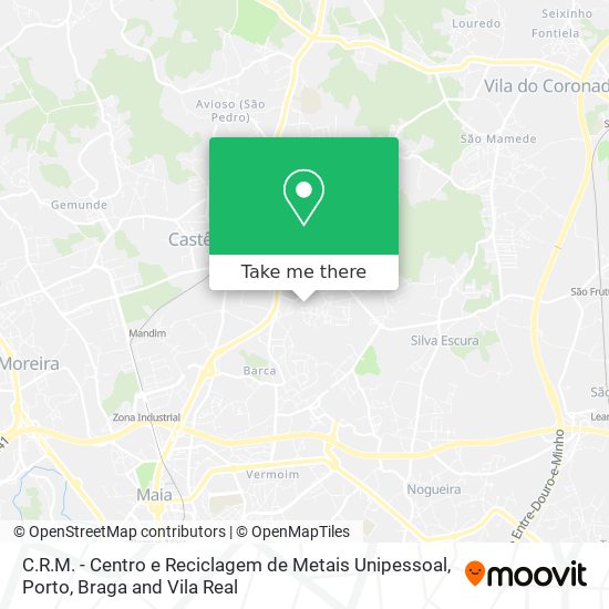 C.R.M. - Centro e Reciclagem de Metais Unipessoal mapa