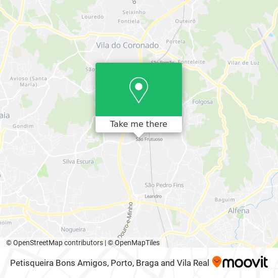 Petisqueira Bons Amigos mapa