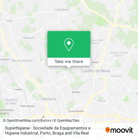 Superhigiene - Sociedade de Equipamentos e Higiene Industrial map