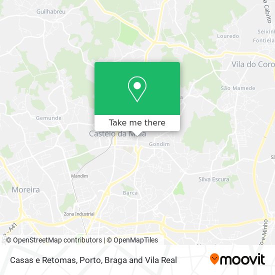 Casas e Retomas mapa