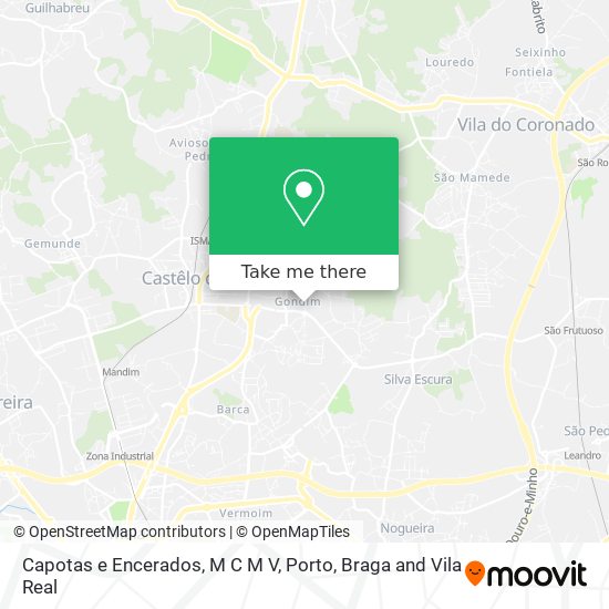 Capotas e Encerados, M C M V mapa