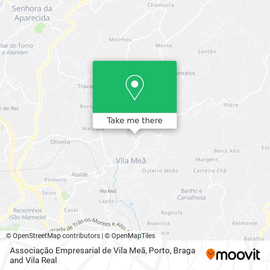 Associação Empresarial de Vila Meã map