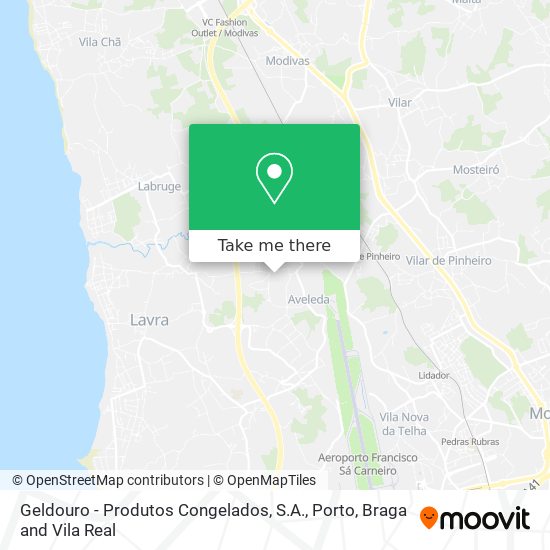 Geldouro - Produtos Congelados, S.A. map
