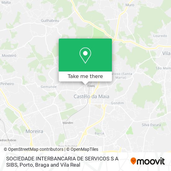 SOCIEDADE INTERBANCARIA DE SERVICOS S A SIBS map