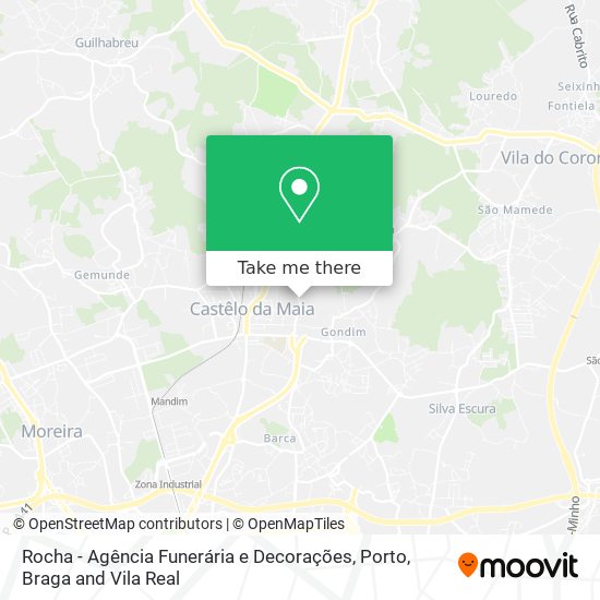 Rocha - Agência Funerária e Decorações mapa