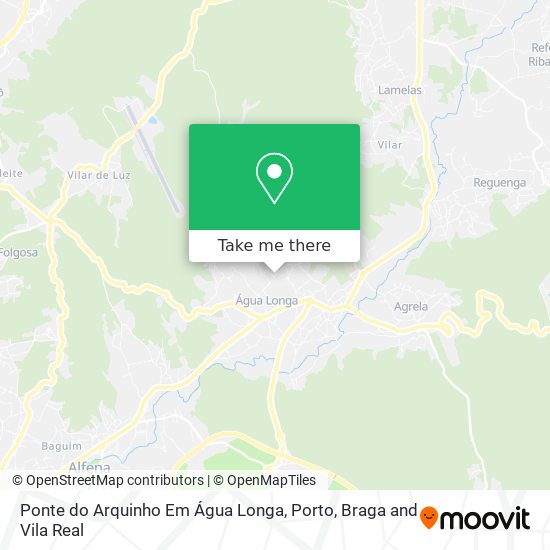 Ponte do Arquinho Em Água Longa mapa