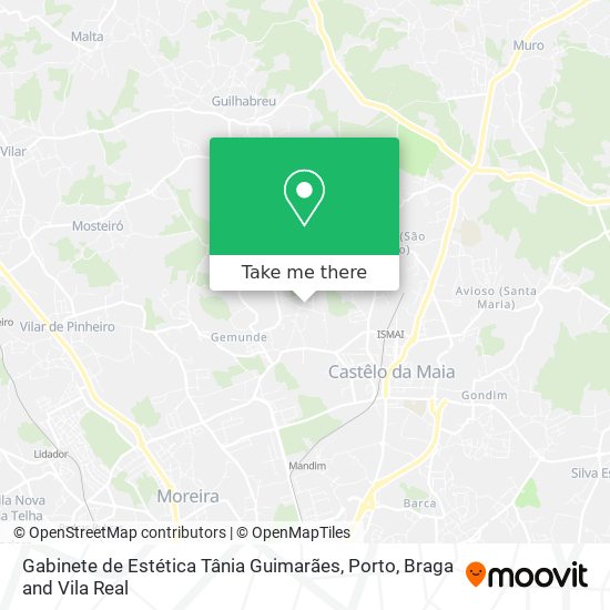 Gabinete de Estética Tânia Guimarães mapa