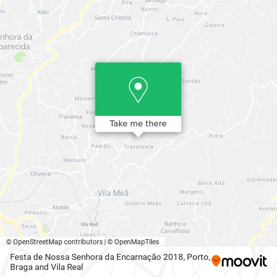 Festa de Nossa Senhora da Encarnação 2018 map