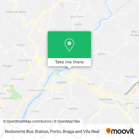 Rodonorte Bus Station map