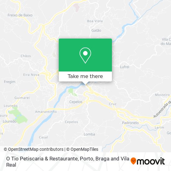 O Tio Petiscaria & Restaurante mapa