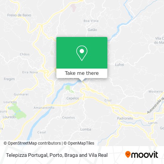 Telepizza Portugal map