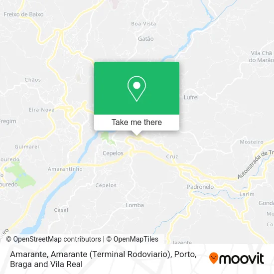 Amarante, Amarante (Terminal Rodoviario) map