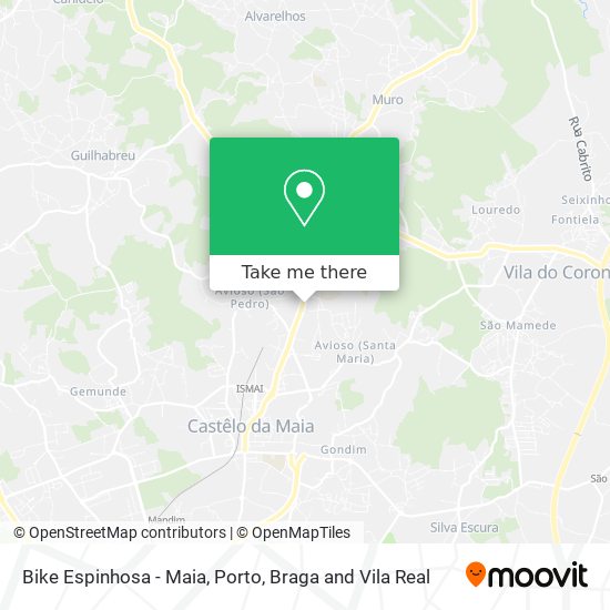 Bike Espinhosa - Maia map