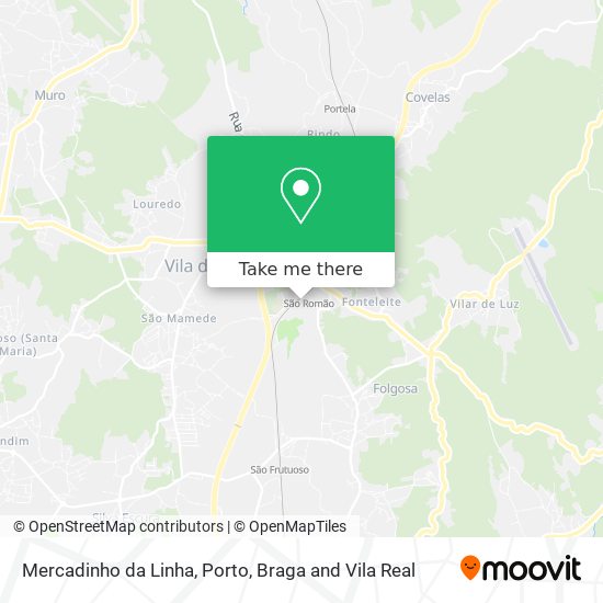 Mercadinho da Linha mapa