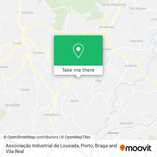 Associação Industrial de Lousada mapa