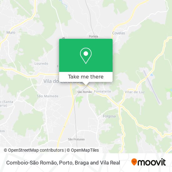 Comboio-São Romão map