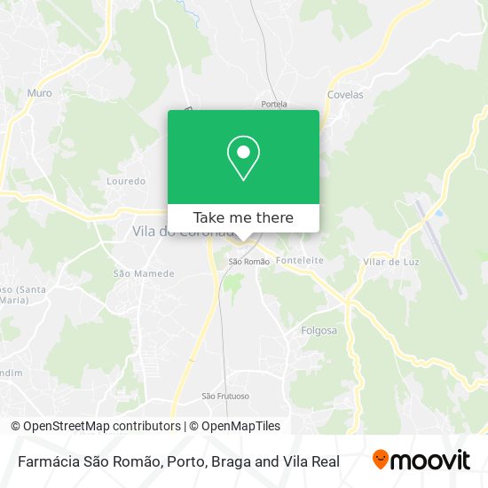 Farmácia São Romão mapa