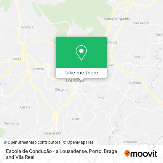 Escola de Condução - a Lousadense map