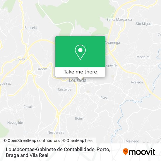 Lousacontas-Gabinete de Contabilidade map