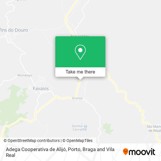 Adega Cooperativa de Alijó map