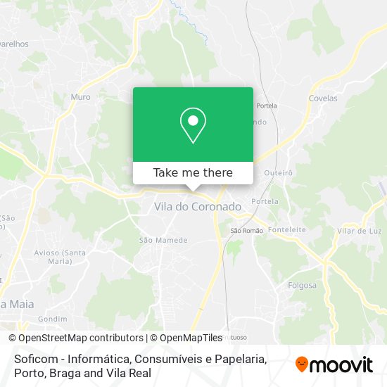 Soficom - Informática, Consumíveis e Papelaria map