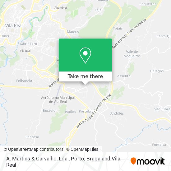 A. Martins & Carvalho, Lda. mapa