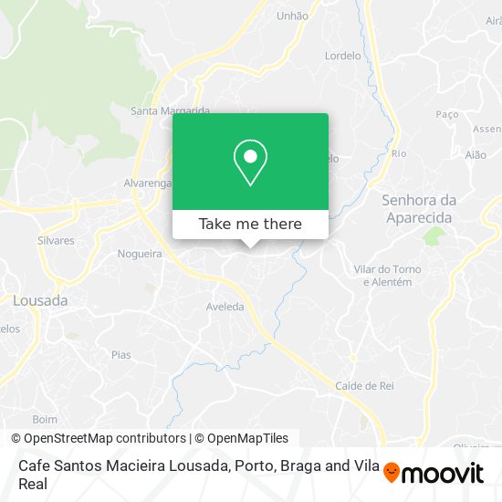 Cafe Santos Macieira Lousada map