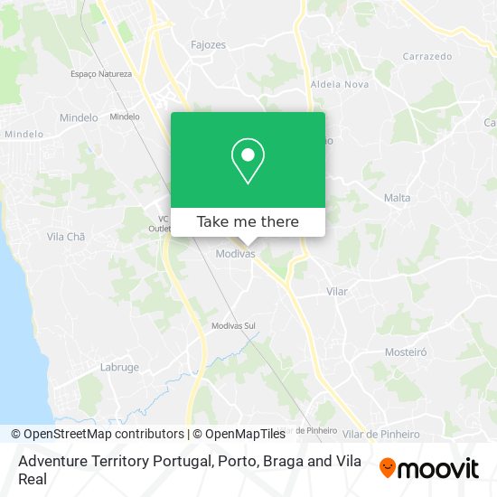 Adventure Territory Portugal map