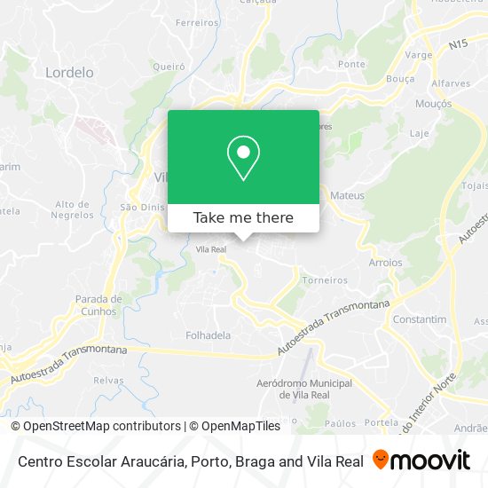 Centro Escolar Araucária map
