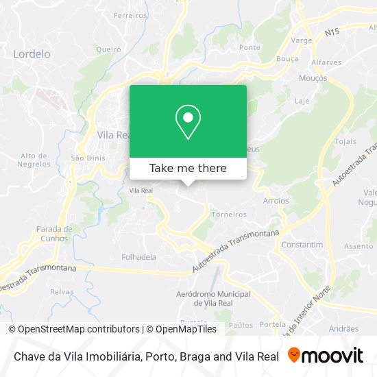Chave da Vila Imobiliária map