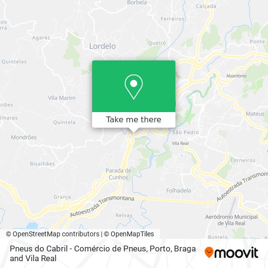 Pneus do Cabril - Comércio de Pneus mapa
