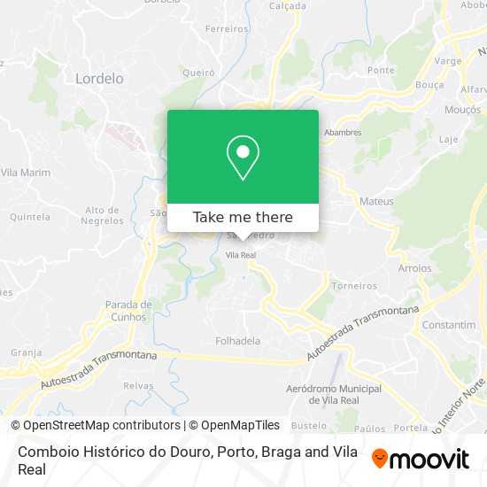 Comboio Histórico do Douro map