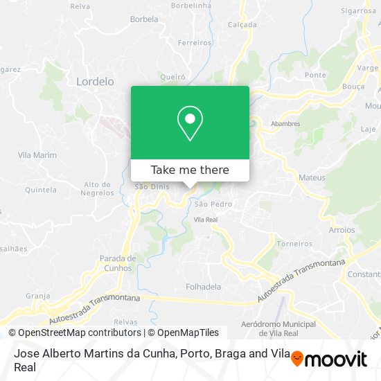 Jose Alberto Martins da Cunha mapa