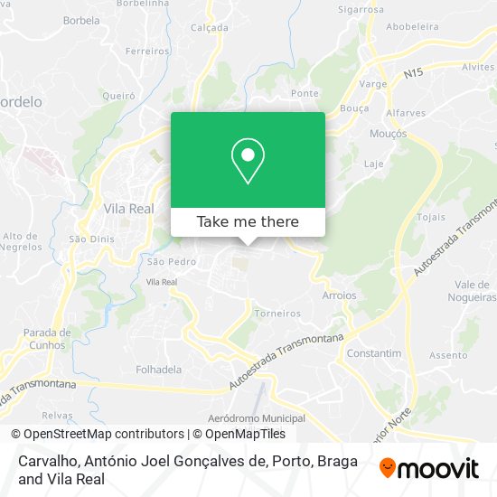 Carvalho, António Joel Gonçalves de mapa