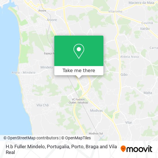 H.b Fuller Mindelo, Portugalia mapa