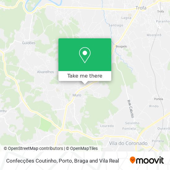 Confecções Coutinho map