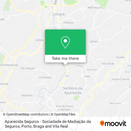 Aparecida Seguros - Sociadade de Mediação de Seguros map