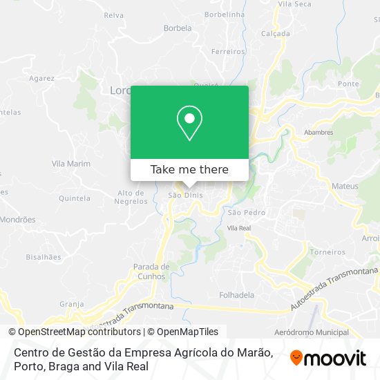 Centro de Gestão da Empresa Agrícola do Marão map