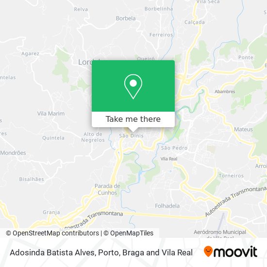 Adosinda Batista Alves map