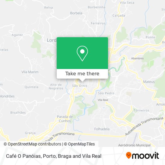 Café O Panóias map