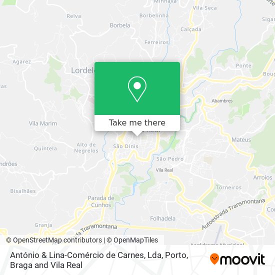 António & Lina-Comércio de Carnes, Lda map