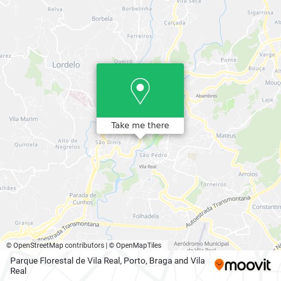 Parque Florestal de Vila Real map