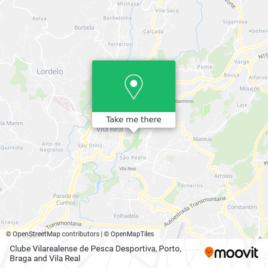 Clube Vilarealense de Pesca Desportiva map