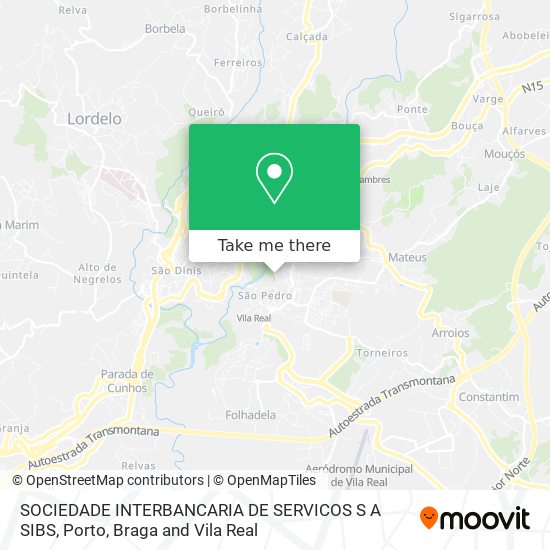 SOCIEDADE INTERBANCARIA DE SERVICOS S A SIBS map