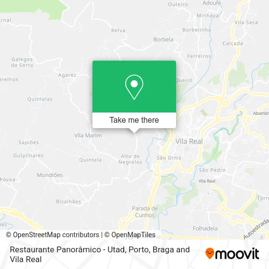 Restaurante Panorâmico - Utad map