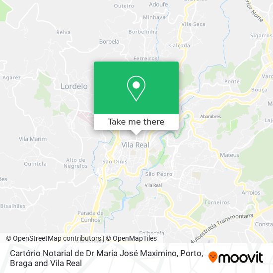 Cartório Notarial de Dr Maria José Maximino mapa