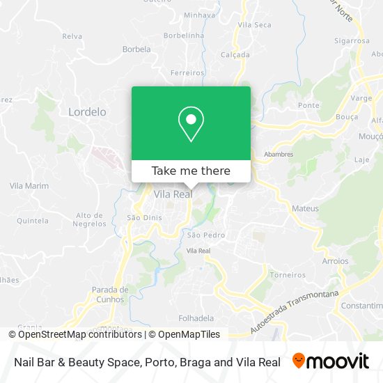 Nail Bar & Beauty Space mapa