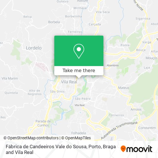 Fábrica de Candeeiros Vale do Sousa map