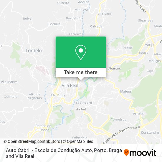 Auto Cabril - Escola de Condução Auto mapa